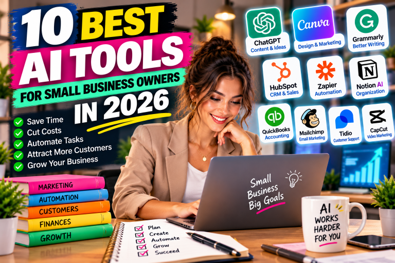 10 BEST AI TOOLS FOR SMALL BUSINESS OWNERS IN 2026